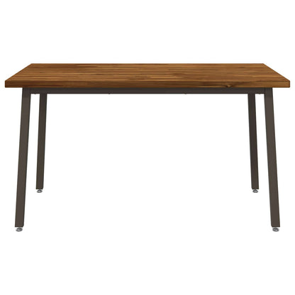 Vierkante Eettafel 140 x 90 x 75 cm Massief Acaciahout Naturel