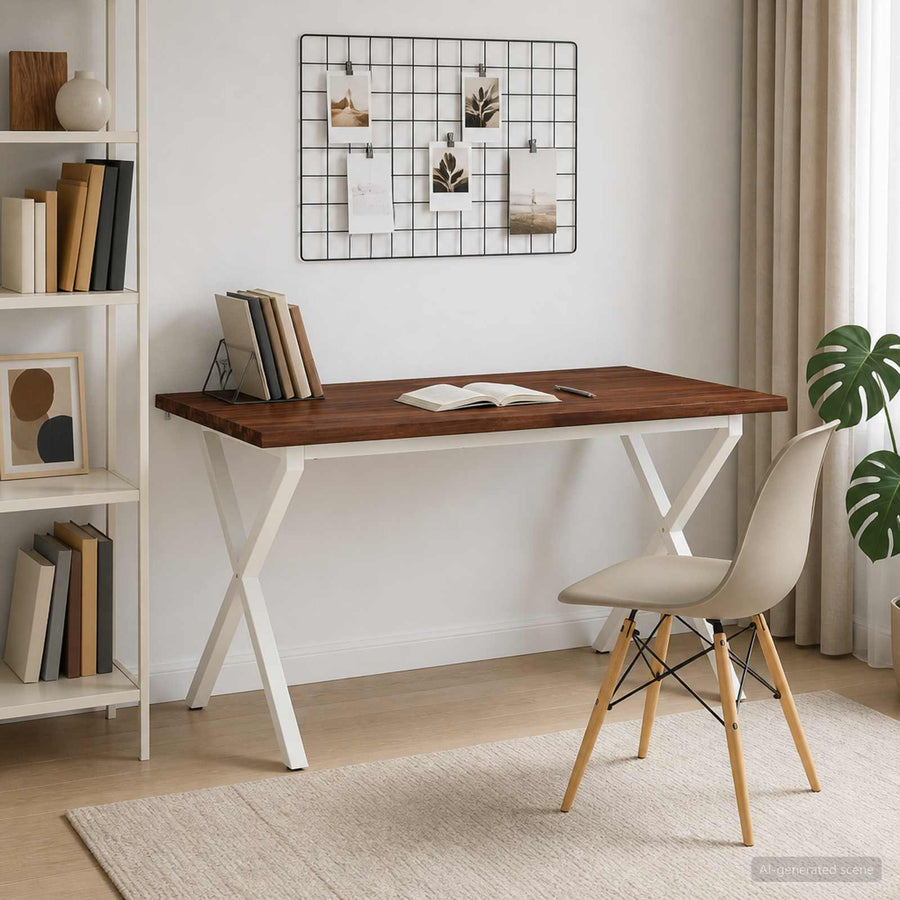 Live Edge Eettafel 140 x 80 x 75 cm Massief Acaciahout