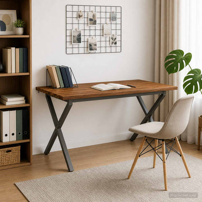 Live Edge Eettafel 140 x 80 x 75 cm Massief Acaciahout Naturel