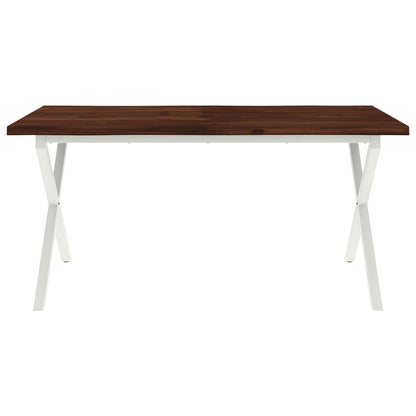 Live Edge Eettafel 120 x 90 x 75 cm Massief Acaciahout