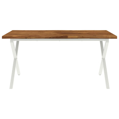 Live Edge Eettafel 120 x 90 x 75 cm Massief Acaciahout Naturel