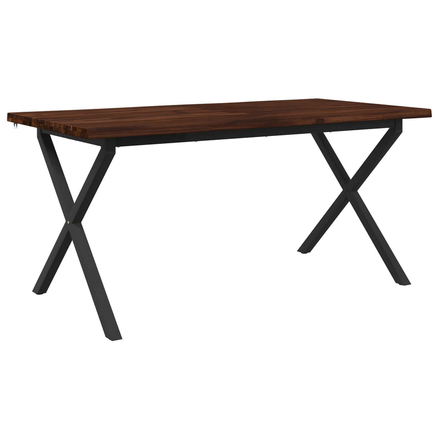 Live Edge Eettafel 140 x 90 x 75 cm Massief Acaciahout