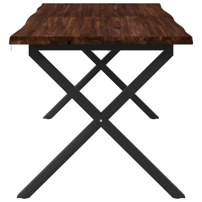 Live Edge Eettafel 140 x 90 x 75 cm Massief Acaciahout