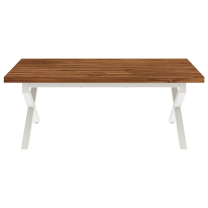 Vierkante Eettafel 120 x 90 x 75 cm Massief Acaciahout Naturel