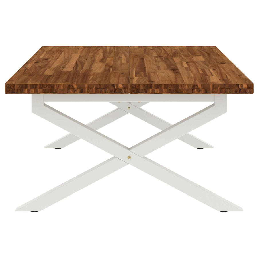 Vierkante Eettafel 120 x 90 x 75 cm Massief Acaciahout Naturel