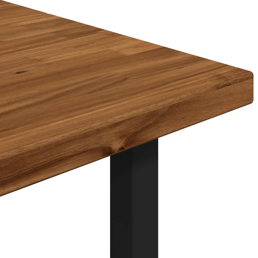 Vierkante Eettafel 160 x 70 x 75 cm Massief Acaciahout Naturel