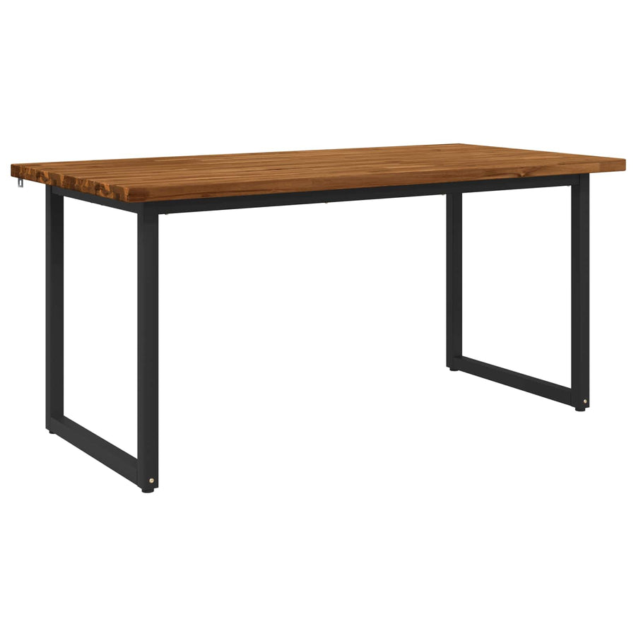 Vierkante Eettafel 160 x 70 x 75 cm Massief Acaciahout Naturel