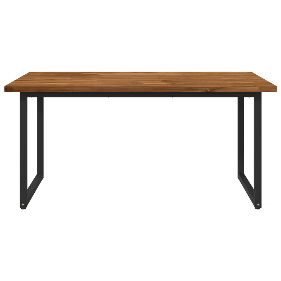 Vierkante Eettafel 160 x 70 x 75 cm Massief Acaciahout Naturel