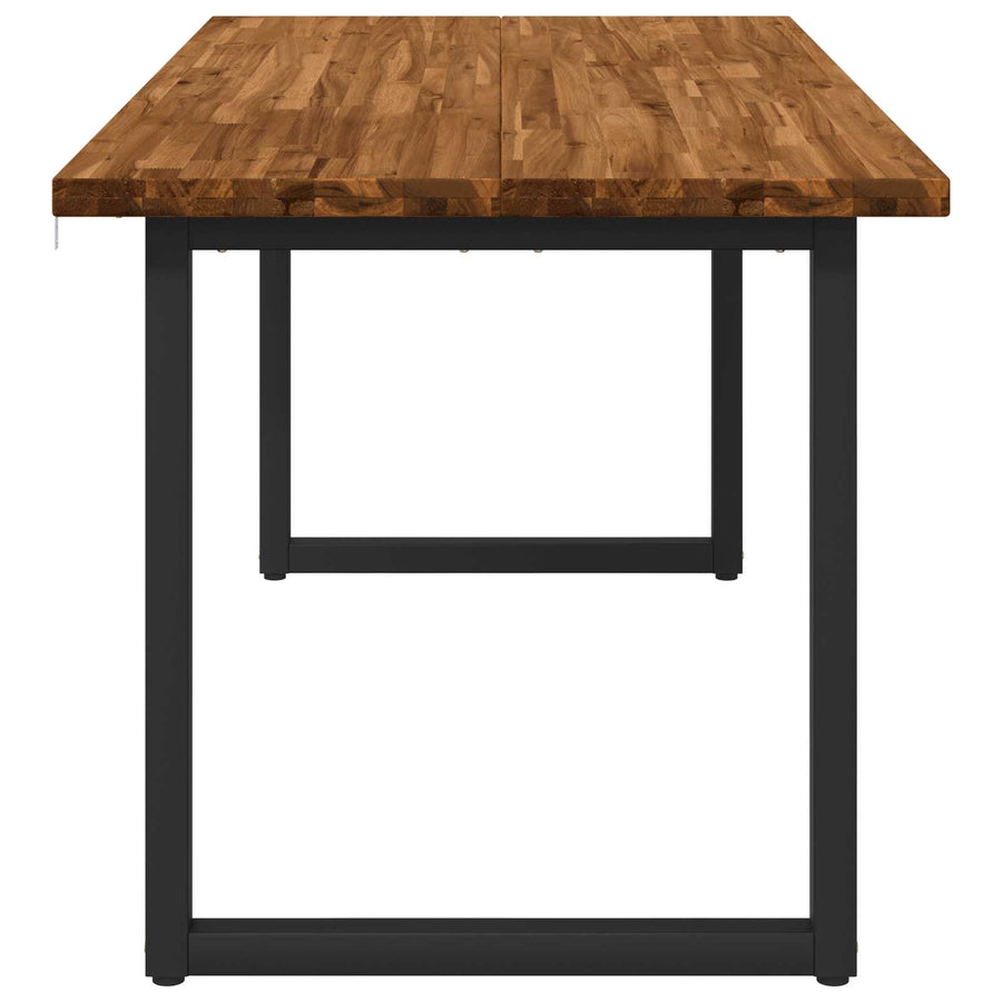 Vierkante Eettafel 160 x 70 x 75 cm Massief Acaciahout Naturel