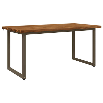 Vierkante Eettafel 160 x 70 x 75 cm Massief Acaciahout Naturel