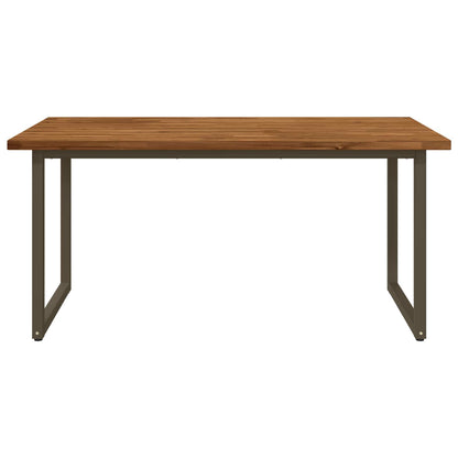 Vierkante Eettafel 160 x 70 x 75 cm Massief Acaciahout Naturel
