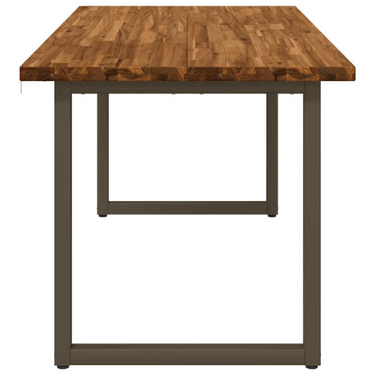 Vierkante Eettafel 160 x 70 x 75 cm Massief Acaciahout Naturel