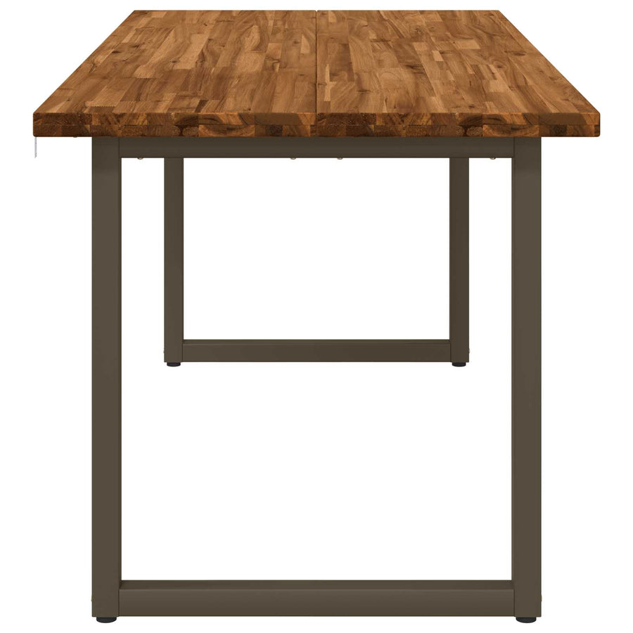 Vierkante Eettafel 160 x 70 x 75 cm Massief Acaciahout Naturel