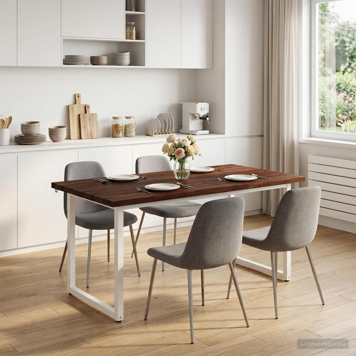 Vierkante Eettafel 160 x 70 x 75 cm Massief Acaciahout