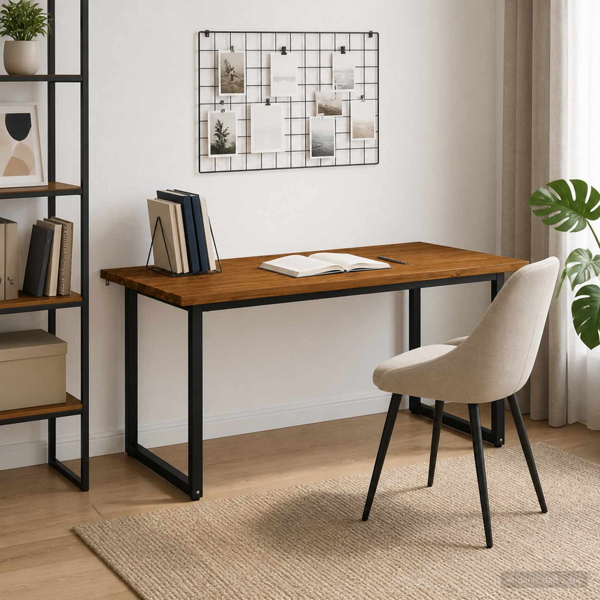 Vierkante Eettafel 160 x 70 x 75 cm Massief Acaciahout Naturel