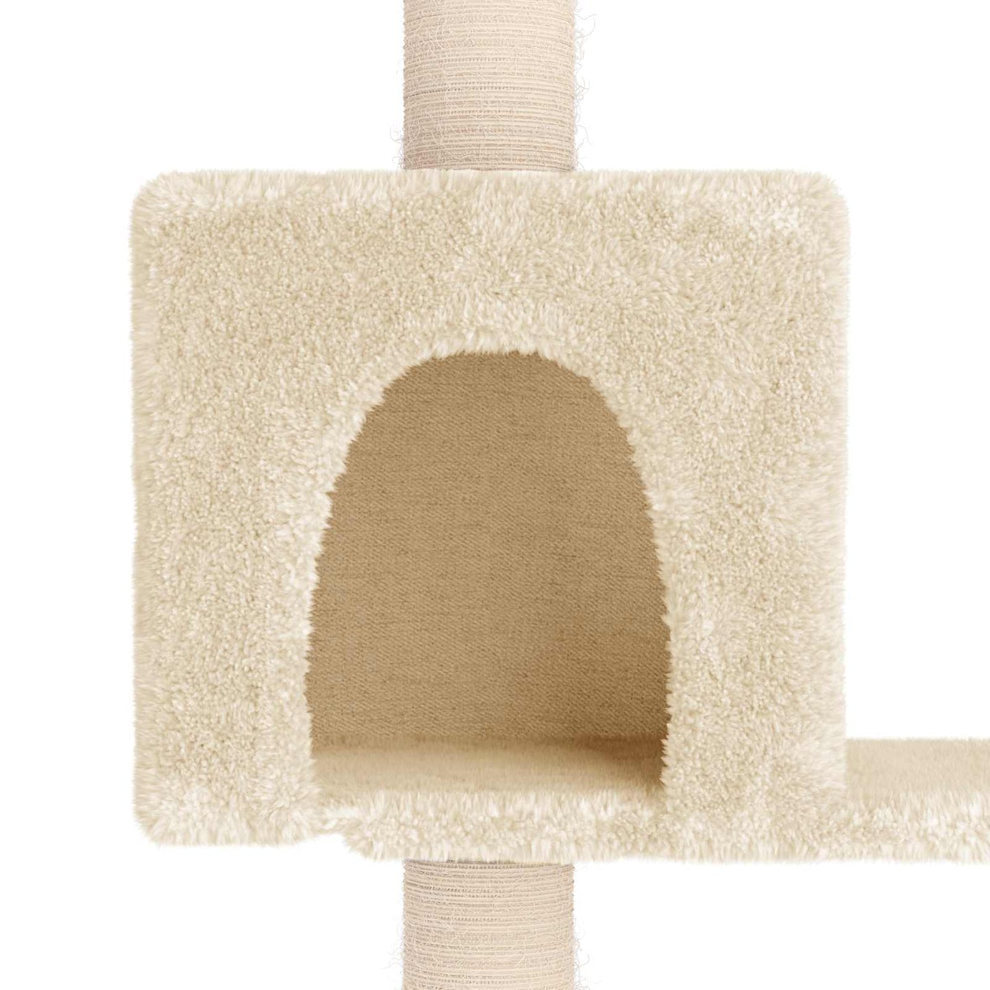 Kattenboom met sisal krabpalen Crèmekleurig 177,5 cm