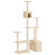 Kattenboom met sisal krabpalen Crèmekleurig 177,5 cm