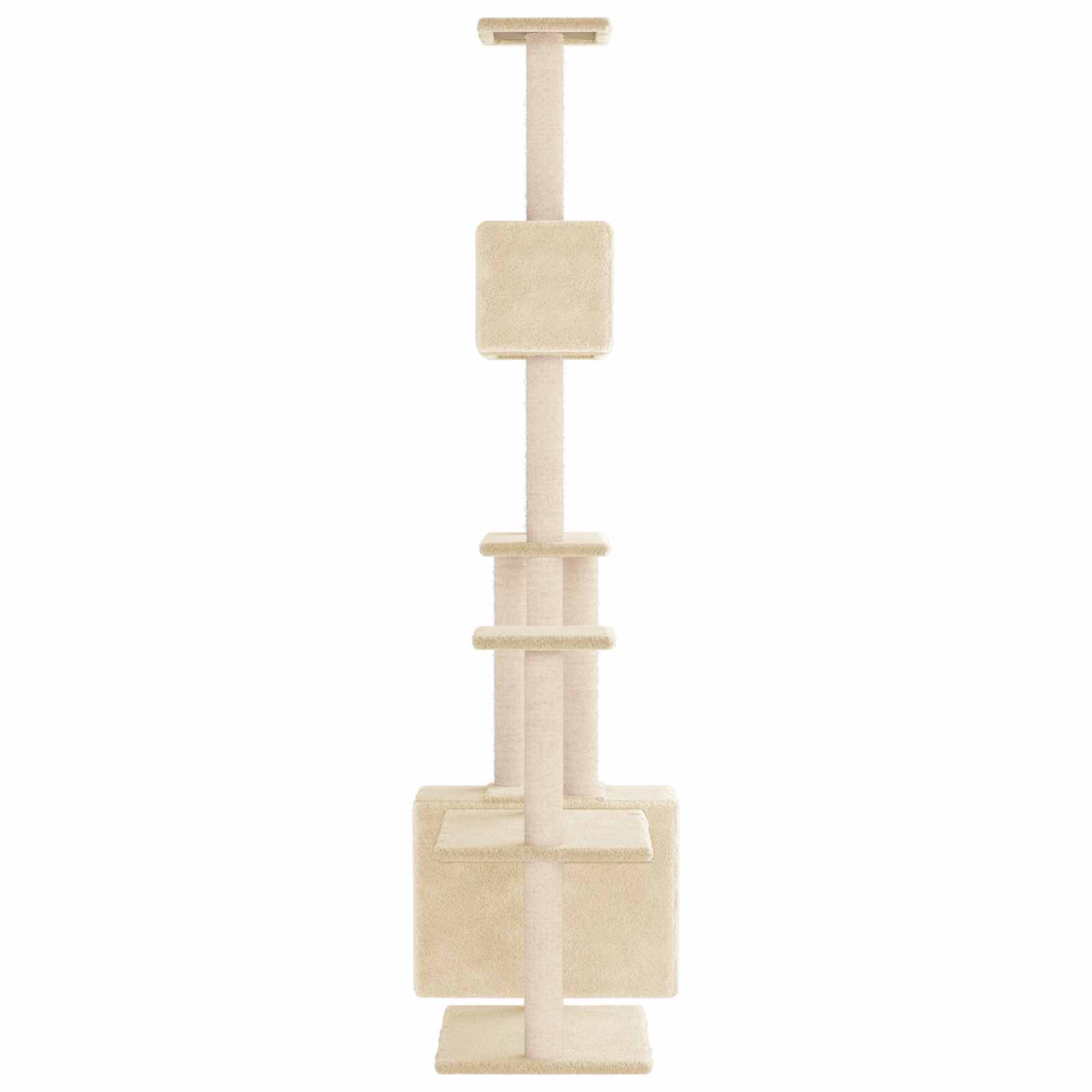 Kattenboom met sisal krabpalen Crèmekleurig 177,5 cm