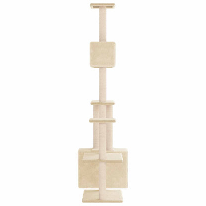 Kattenboom met sisal krabpalen Crèmekleurig 177,5 cm