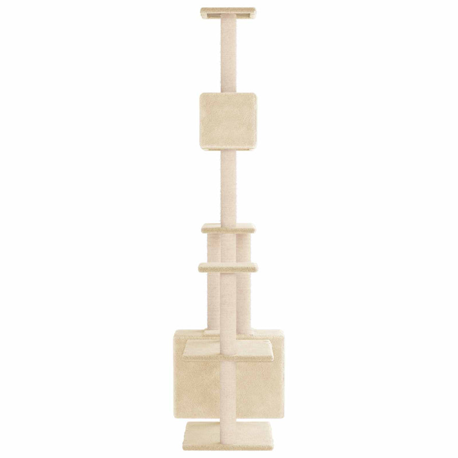 Kattenboom met sisal krabpalen Crèmekleurig 177,5 cm