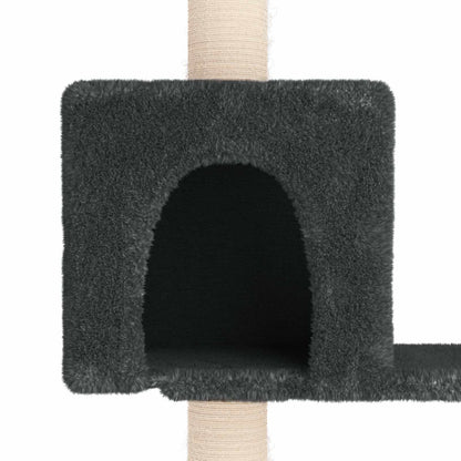Kattenboom met sisal krabpalen Donkergrijs 177,5 cm