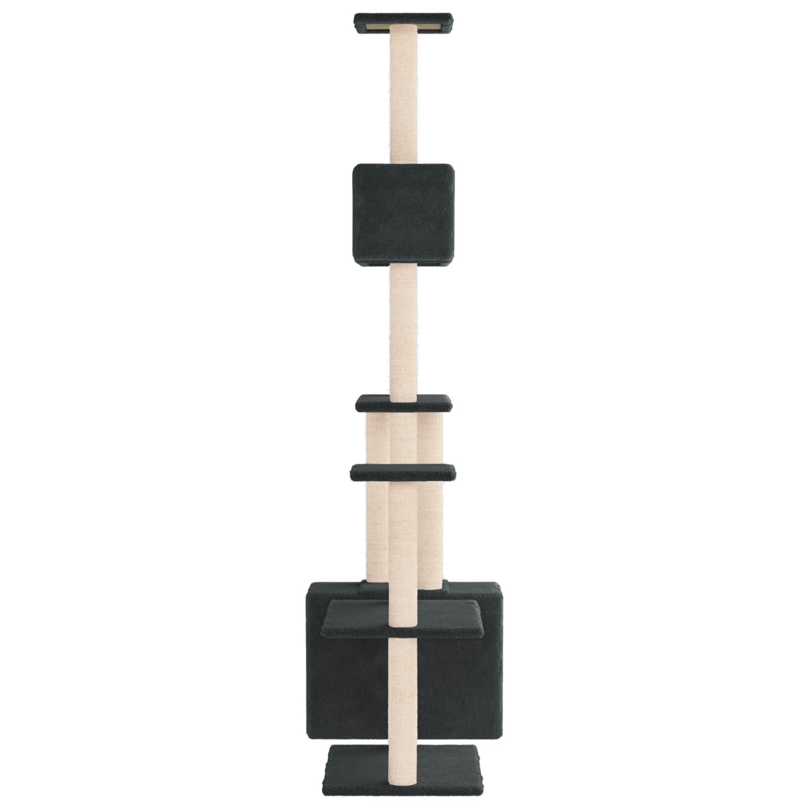 Kattenboom met sisal krabpalen Donkergrijs 177,5 cm