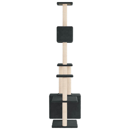 Kattenboom met sisal krabpalen Donkergrijs 177,5 cm