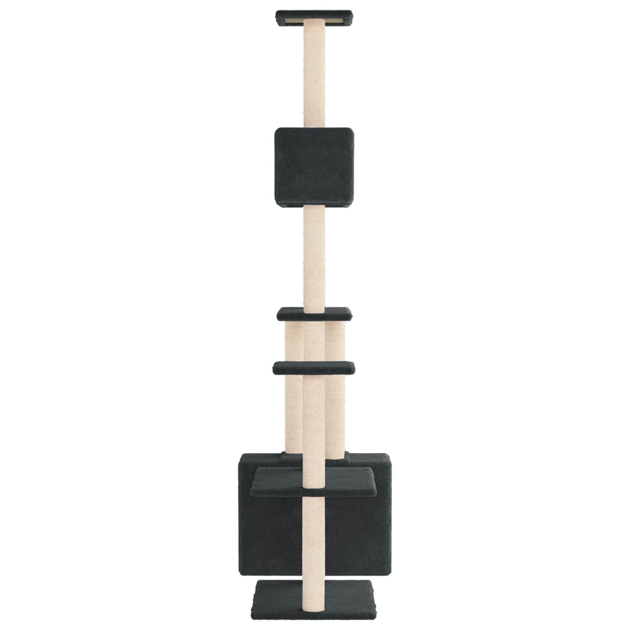 Kattenboom met sisal krabpalen Donkergrijs 177,5 cm