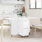 Dining table 2 pcs 140 x 80 x 77 cm Engineered wood White Rectangular