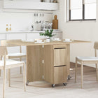 Dining Table 2 pcs 140 x 80 x 77 cm Engineered Wood Sonoma Oak
