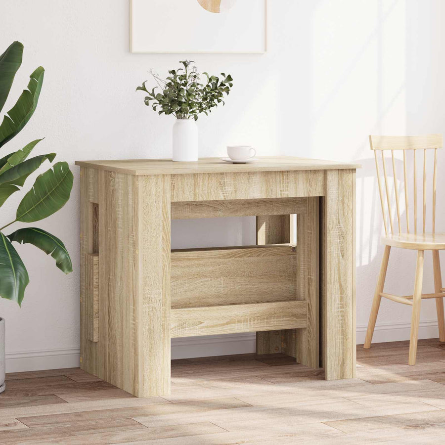 Eettafel 180 x 85 x 75 cm Bewerkt hout Sonoma Eiken Rechthoekig