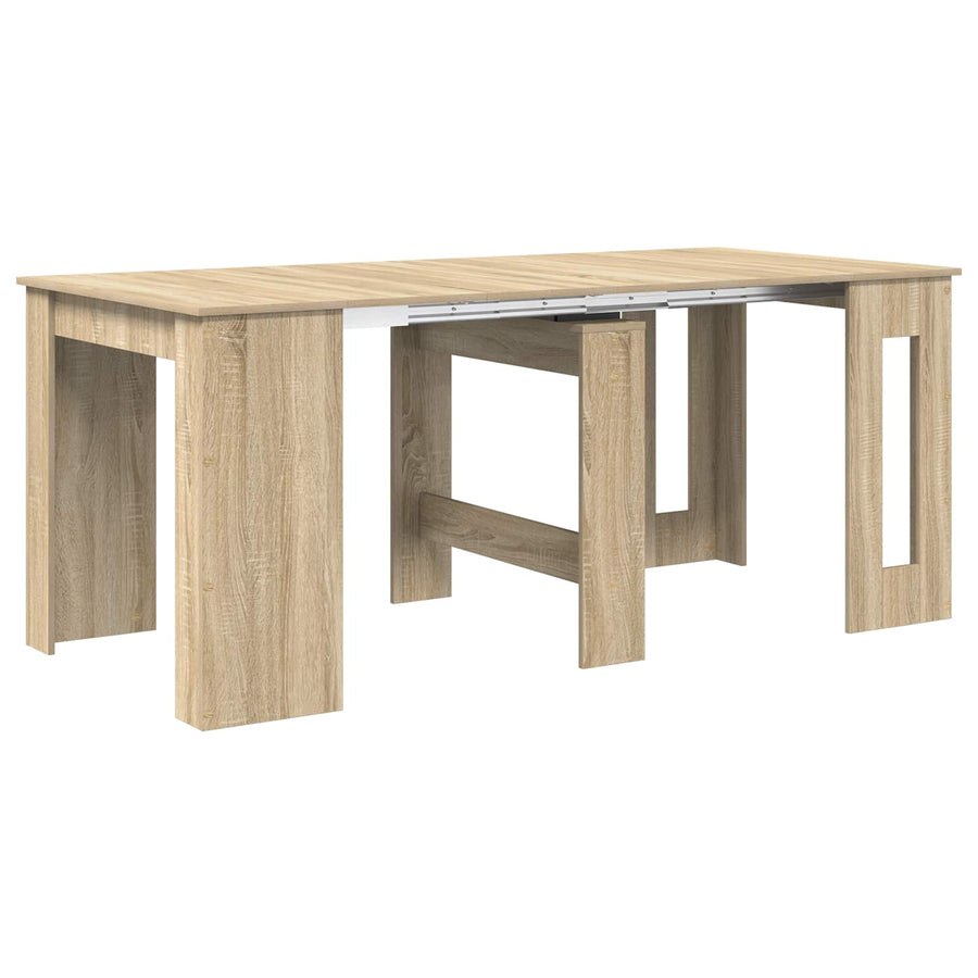 Eettafel 180 x 85 x 75 cm Bewerkt hout Sonoma Eiken Rechthoekig