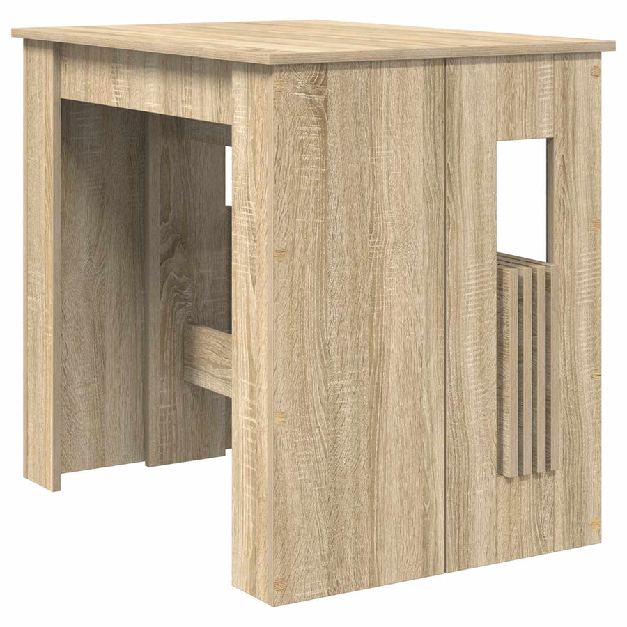 Eettafel 180 x 85 x 75 cm Bewerkt hout Sonoma Eiken Rechthoekig