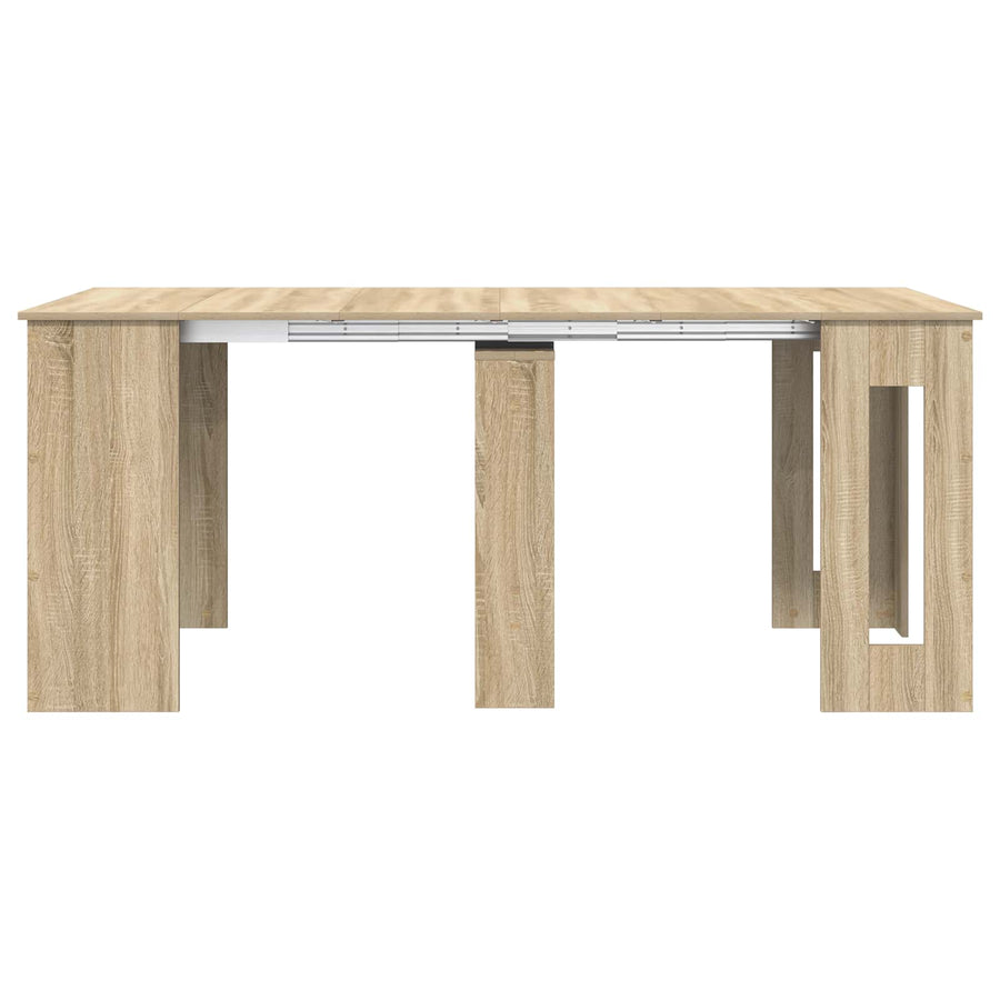 Eettafel 180 x 85 x 75 cm Bewerkt hout Sonoma Eiken Rechthoekig