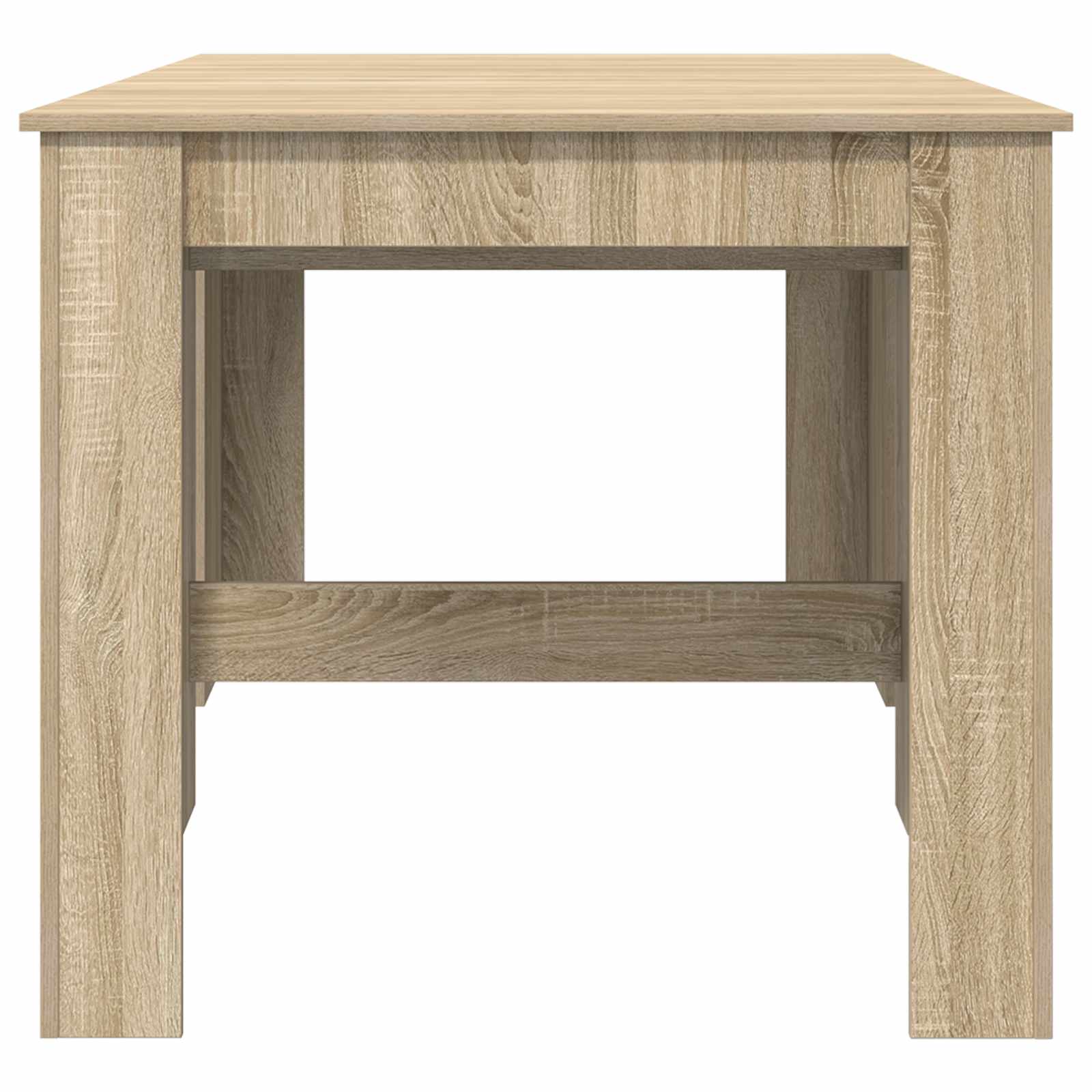 Eettafel 180 x 85 x 75 cm Bewerkt hout Sonoma Eiken Rechthoekig