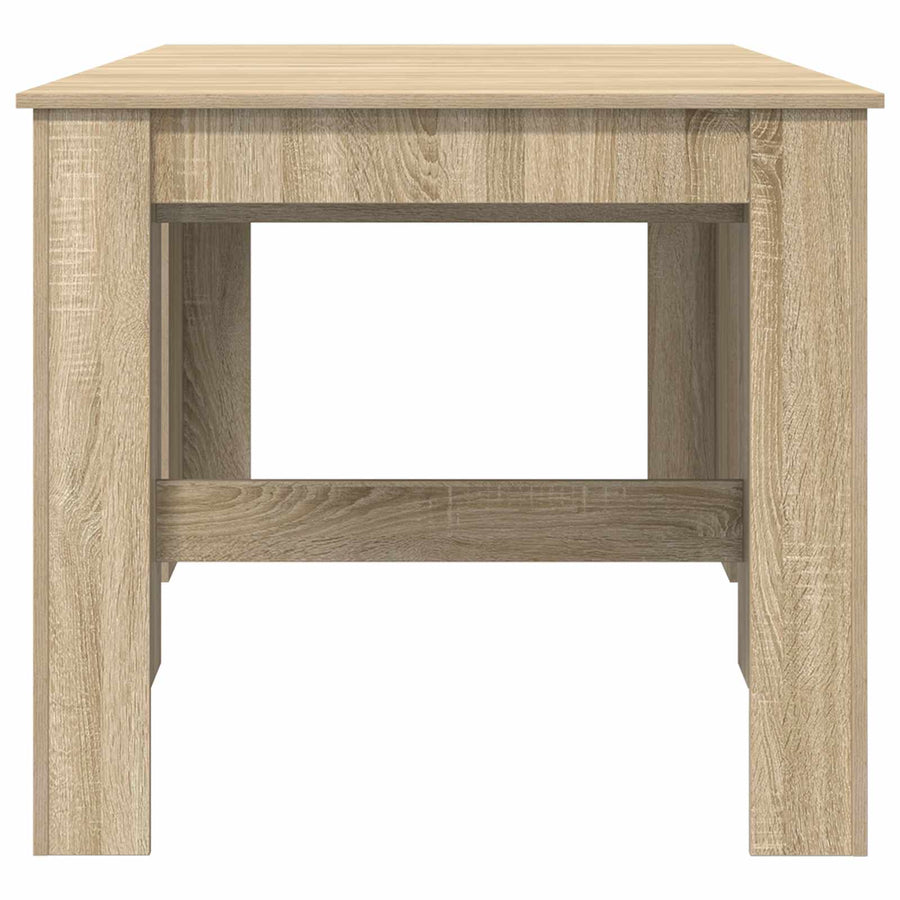 Eettafel 180 x 85 x 75 cm Bewerkt hout Sonoma Eiken Rechthoekig
