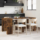 Dining table 180 x 85 x 75 cm Processed wood Smoked oak