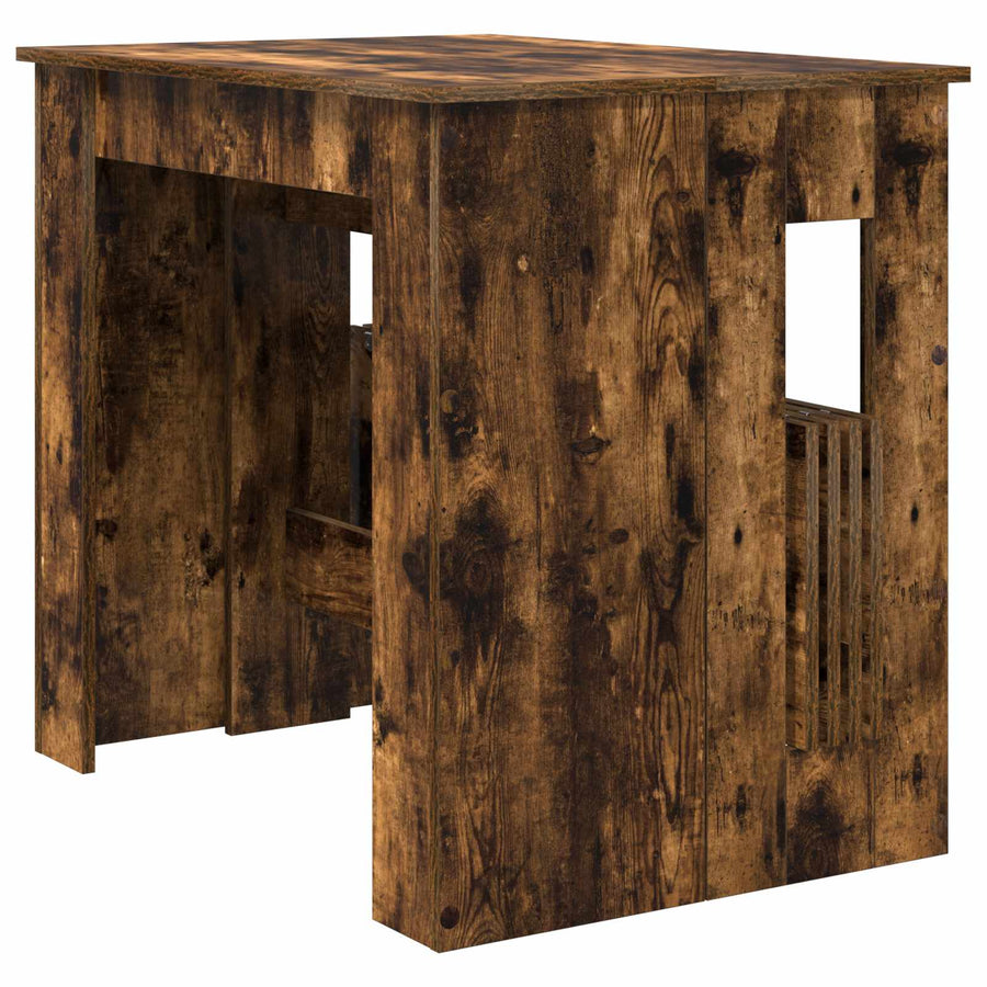 Eettafel 180 x 85 x 75 cm Bewerkt hout Gerookt eiken