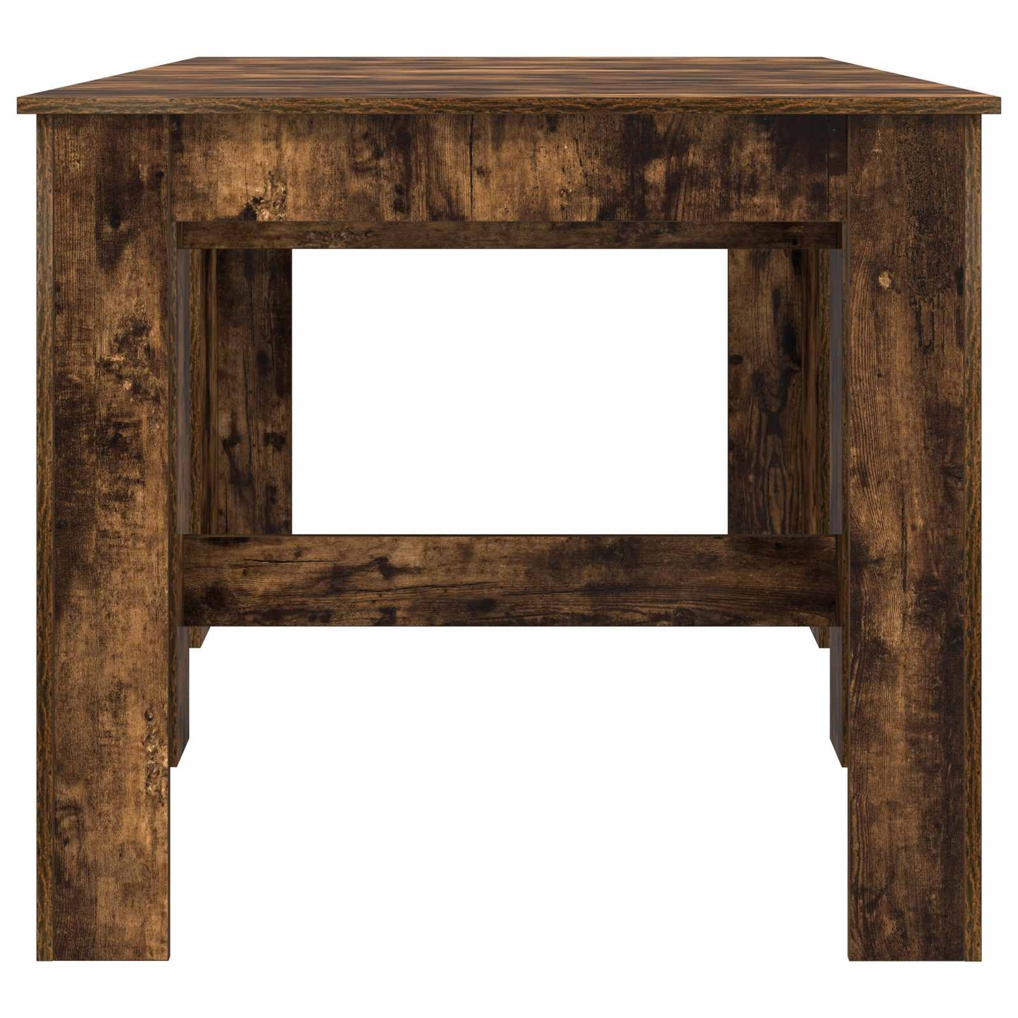 Eettafel 180 x 85 x 75 cm Bewerkt hout Gerookt eiken