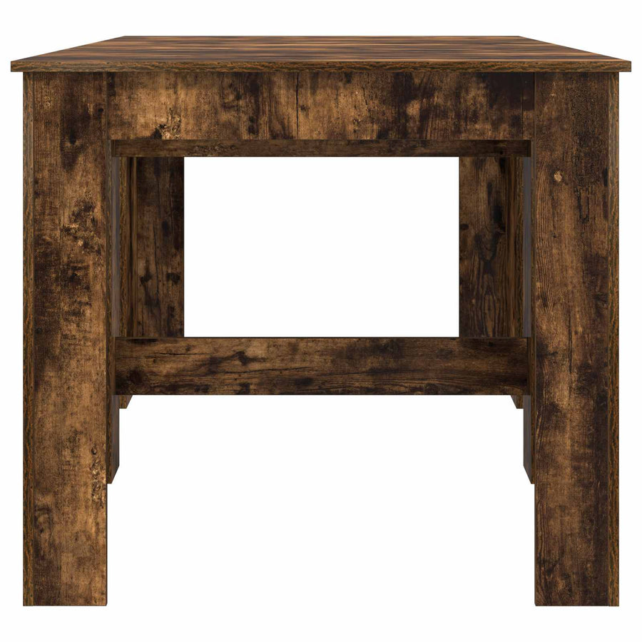 Eettafel 180 x 85 x 75 cm Bewerkt hout Gerookt eiken