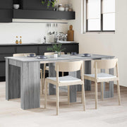 Eettafel 180x85x75 cm uitschuifbaar grijs