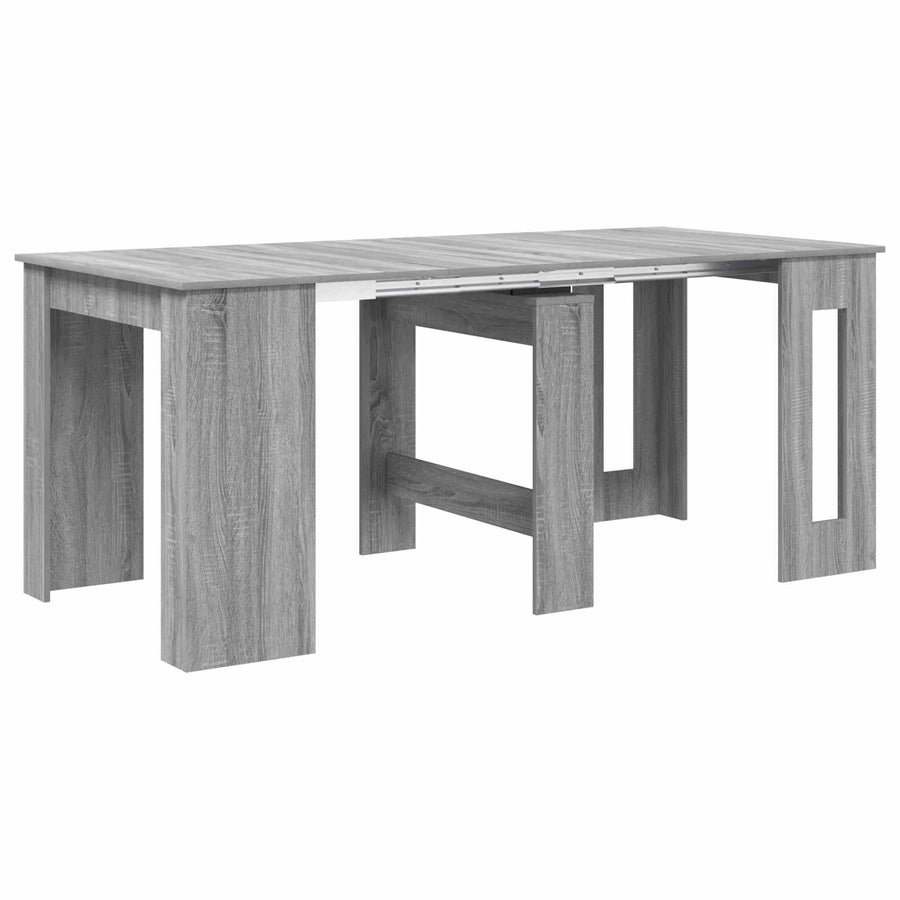 Eettafel 180 x 85 x 75 cm Bewerkt hout Grijs Sonoma Rechthoekig