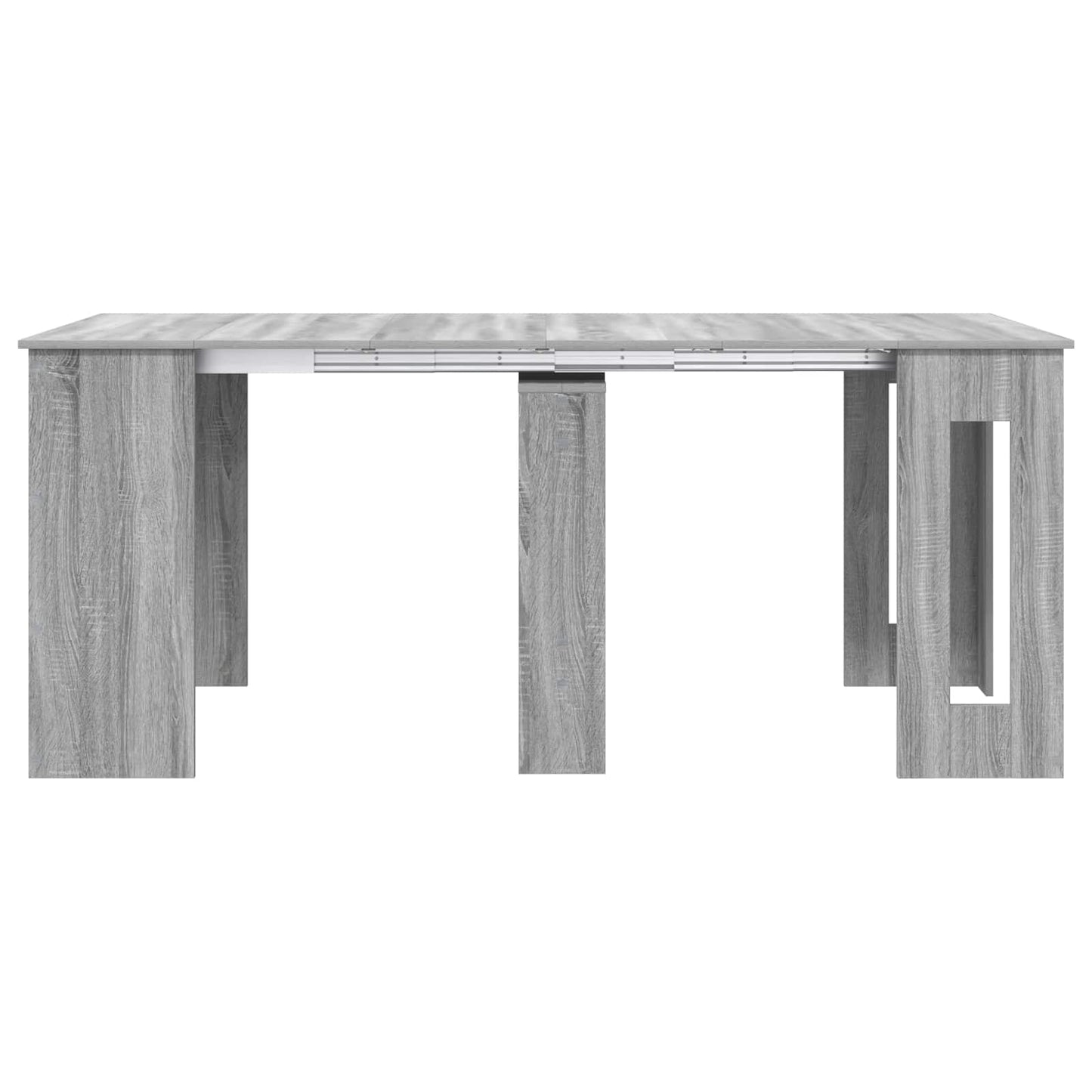 Eettafel 180 x 85 x 75 cm Bewerkt hout Grijs Sonoma Rechthoekig