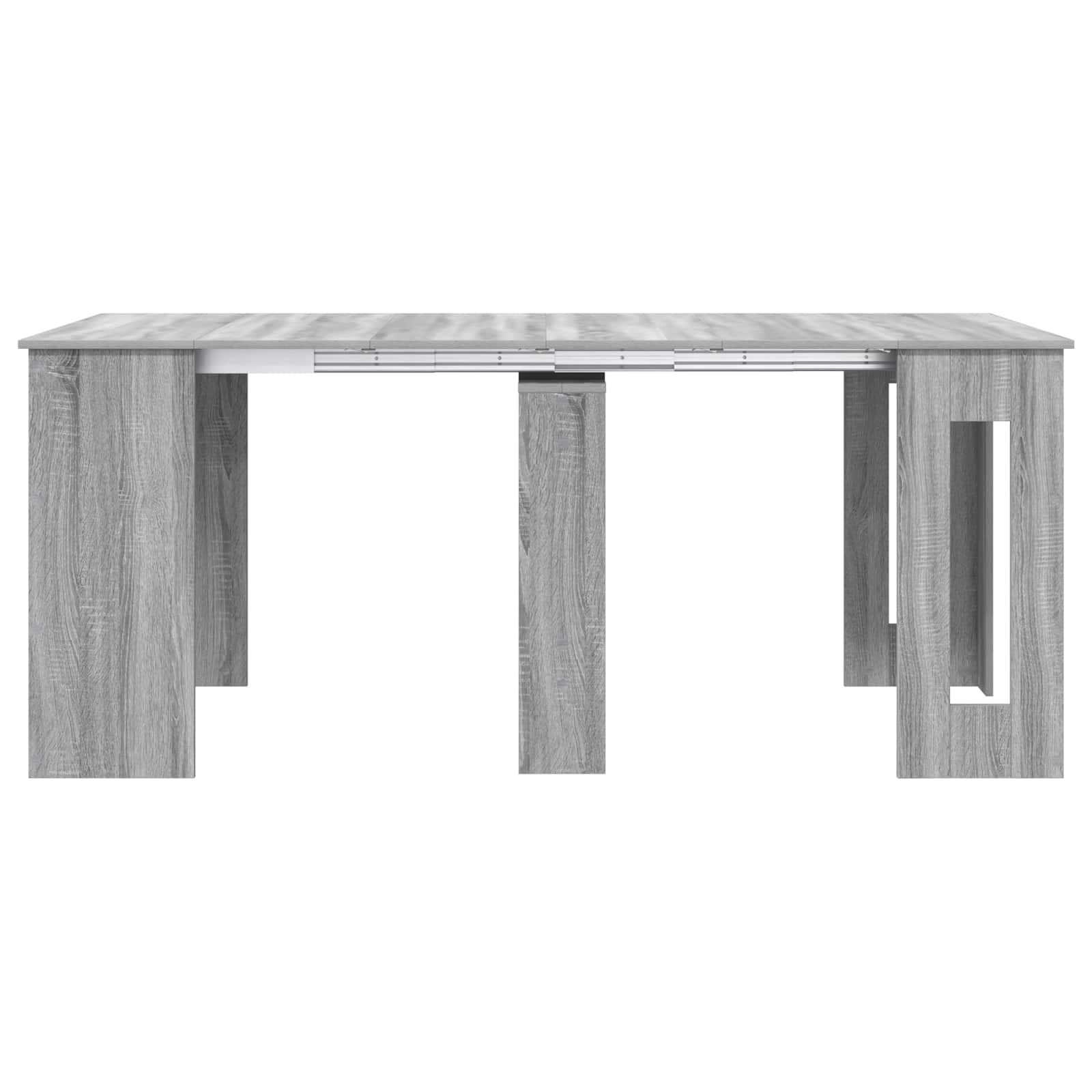 Eettafel 180 x 85 x 75 cm Bewerkt hout Grijs Sonoma Rechthoekig
