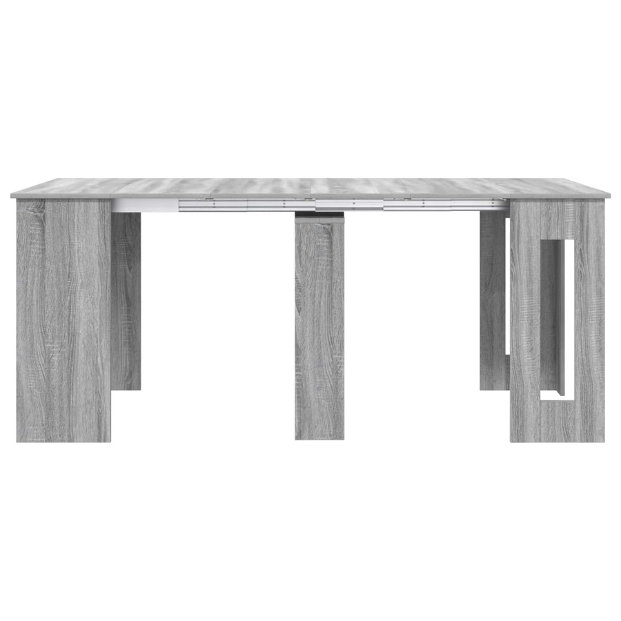 Eettafel 180 x 85 x 75 cm Bewerkt hout Grijs Sonoma Rechthoekig