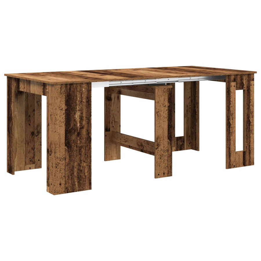Eettafel 180 x 85 x 75 cm Bewerkt hout Oud hout Rechthoekig