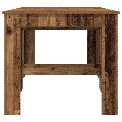 Eettafel 180 x 85 x 75 cm Bewerkt hout Oud hout Rechthoekig