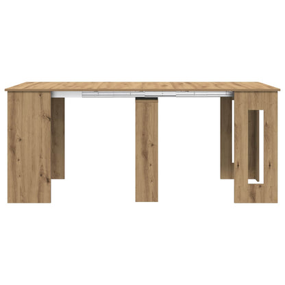 Eettafel 180 x 85 x 75 cm Bewerkt hout Artisanaal eiken