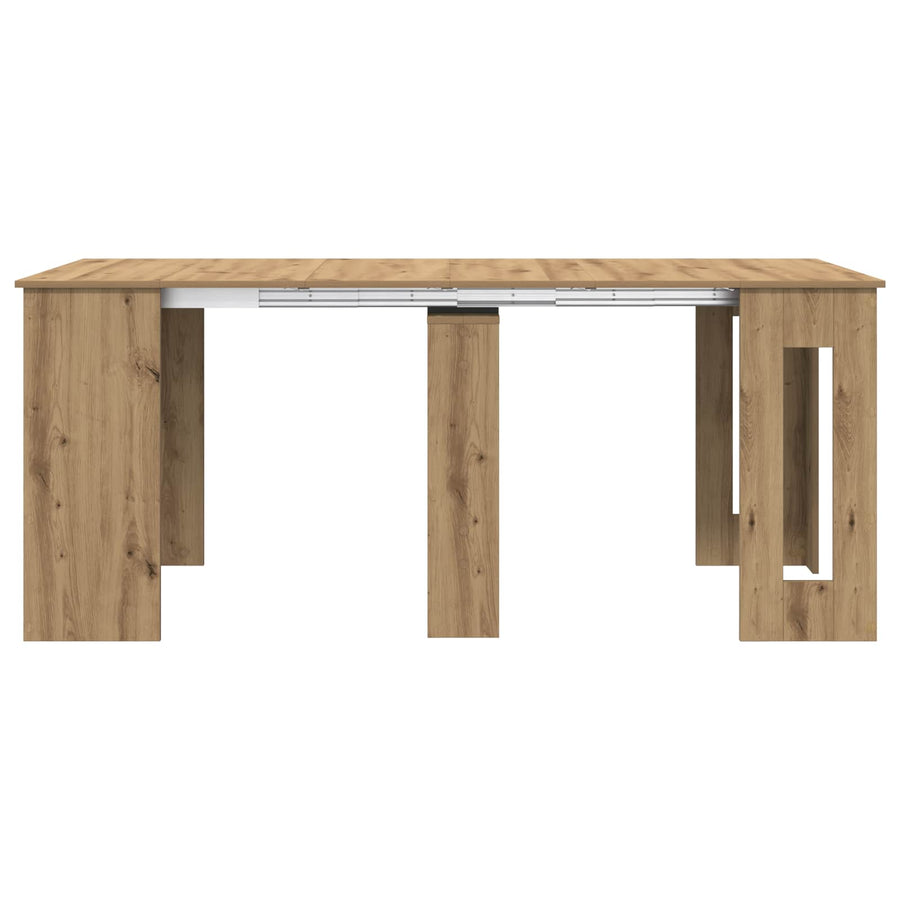 Eettafel 180 x 85 x 75 cm Bewerkt hout Artisanaal eiken