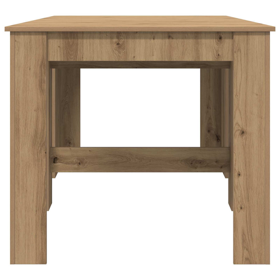 Eettafel 180 x 85 x 75 cm Bewerkt hout Artisanaal eiken